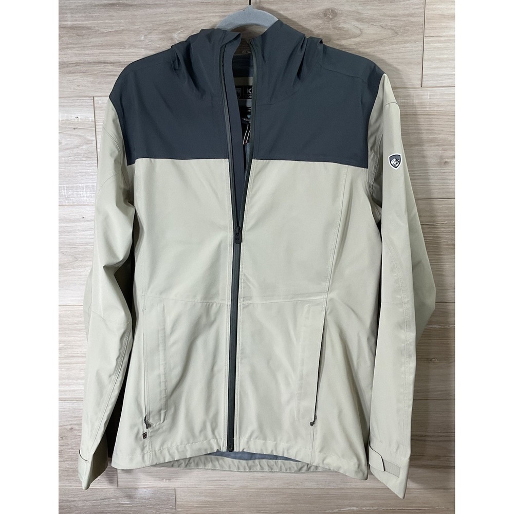 KUHL Men's Hooded Projekt Stretch Voyagr Voyager Rain Jacket S Outdoor Hiking